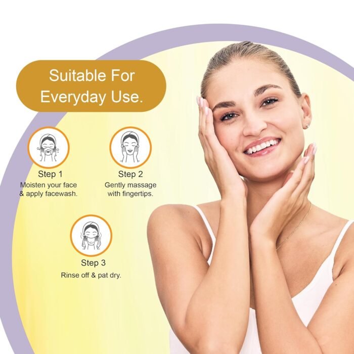 DR.RASHEL Gold Face Wash Lighten the Complexion with Licorice Extract with No Parabens, SLS, Silicones & Colour (100 ml) - Image 6