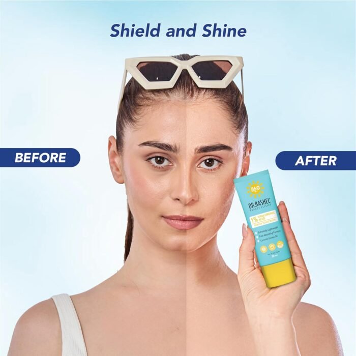 DR.RASHEL Hyaluronic Acid Serum Sunscreen, SPF 60, Lightweight Formula, 30 ml - Image 6