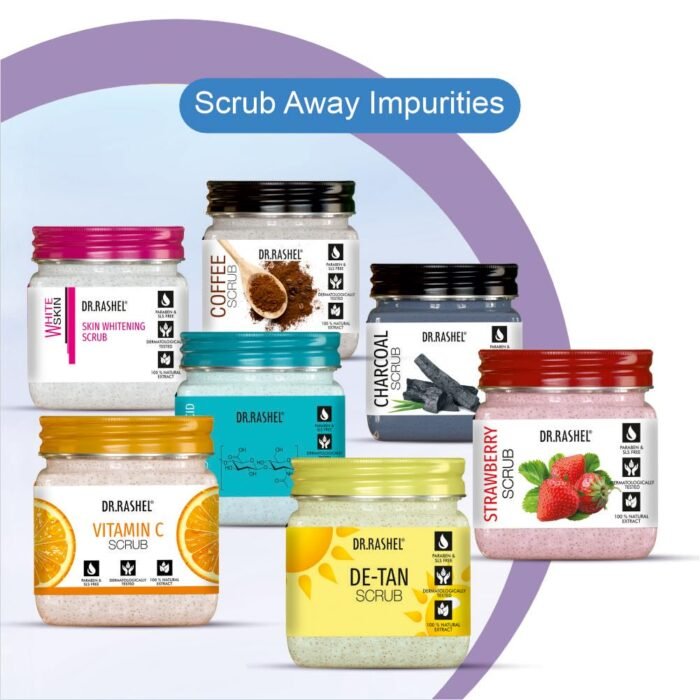 DR.RASHEL Ice Blue Scrub For Face & Body (380 Ml) | All Skin |Cleanser Scrub For Deep Exfoliation | Dead Skin Remover| Tan Removal | Blackhead Remover - Image 9