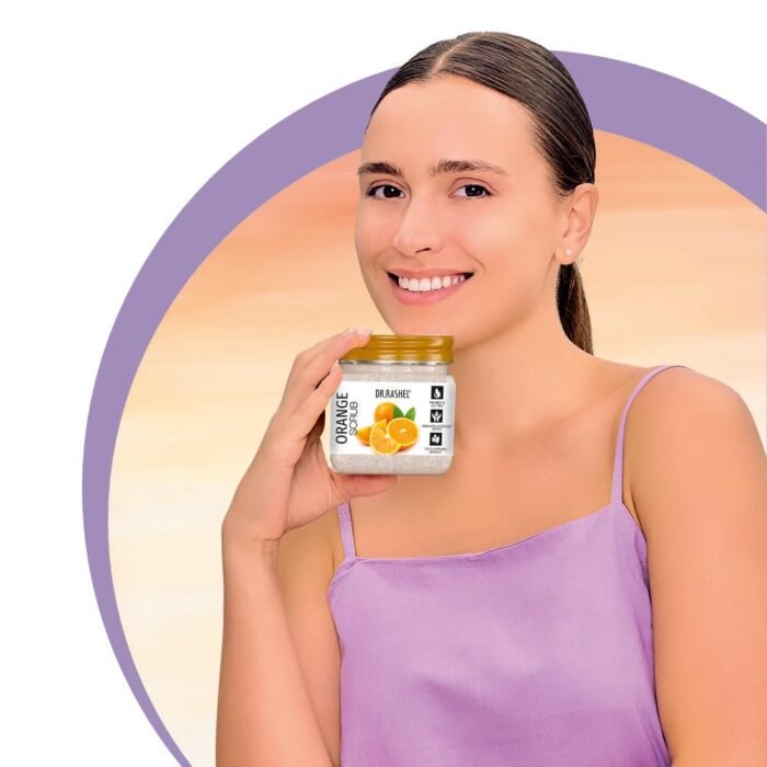 DR.RASHEL Orange Scrub For Face & Body (380 Ml) | All Skin |Cleanser Scrub For Deep Exfoliation | Dead Skin Remover| Tan Removal | Blackhead Remover - Image 3