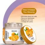 DR.RASHEL Orange Scrub For Face & Body (380 Ml) | All Skin |Cleanser Scrub For Deep Exfoliation | Dead Skin Remover| Tan Removal | Blackhead Remover - Image 4