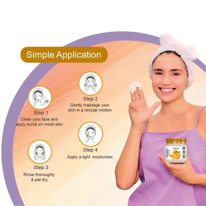 DR.RASHEL Orange Scrub For Face & Body (380 Ml) | All Skin |Cleanser Scrub For Deep Exfoliation | Dead Skin Remover| Tan Removal | Blackhead Remover - Image 6