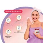 DR.RASHEL Strawberry Face Cream For Women and Men (380 Ml) | All Skin Types |Soft and Healthy Skin | Repairing & Nourishment | Deep Hydration & Moisturization | 100% Vegan | Paraben Free - Image 6