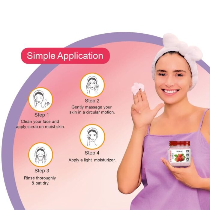 DR.RASHEL Strawberry Face Cream For Women and Men (380 Ml) | All Skin Types |Soft and Healthy Skin | Repairing & Nourishment | Deep Hydration & Moisturization | 100% Vegan | Paraben Free - Image 6