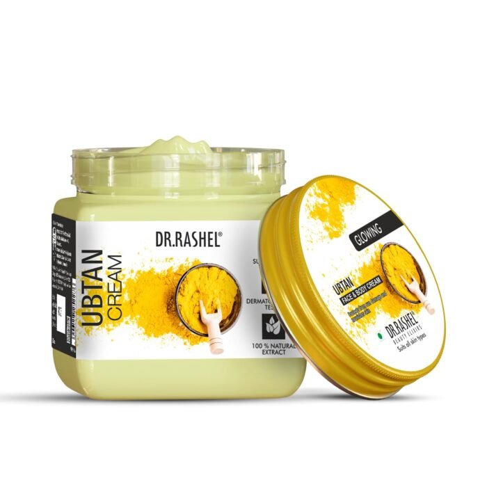 DR.RASHEL Ubtan Face And Body Cream For Women and Men (380 Ml) | All Skin Types |Soft and Healthy Skin | Repairing & Nourishment | Deep Hydration & Moisturization | 100% Vegan | Paraben Free - Image 2