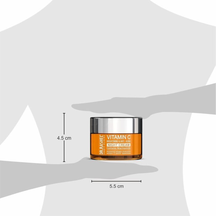 DR.RASHEL Vitamin C Night Cream Enriched with a Powerful Combination of Vitamin C & Collagen (50gm) | Fight Against Fine lines & Wrinkles | Helps Revitalizing & Nourishing the Skin | For Men & Women - Image 7