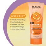 DR.RASHEL Vitamin C Sunscreen SPF 50 PA+++ Gel Ultra Hydrating Fights Sun Damage, Super Lightweight, Non Greasy Parabean Free | 100 ML - Image 4