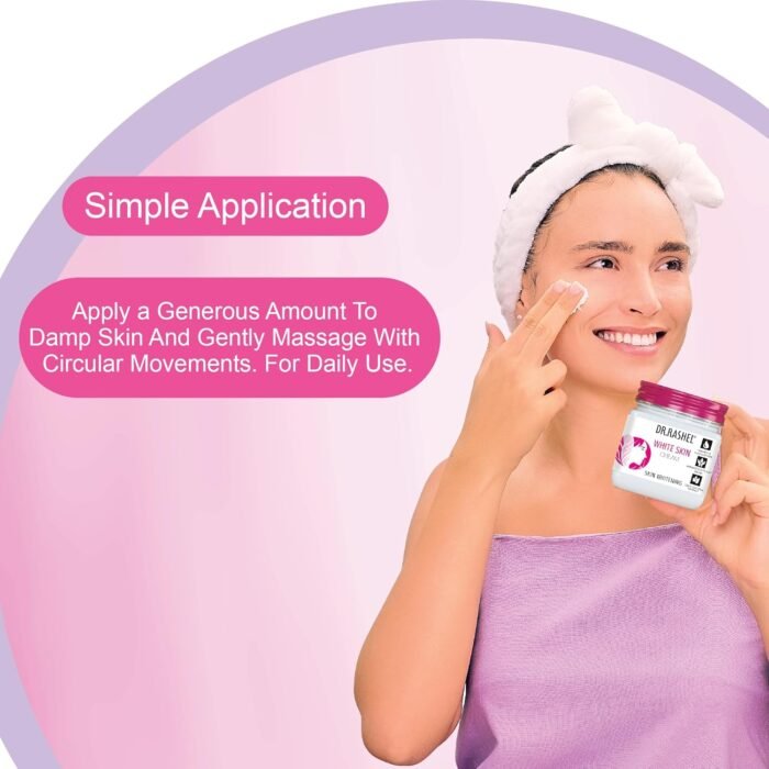 DR.RASHEL White Skin Face Cream For Women and Men (380 Ml) | All Skin Types |Soft and Healthy Skin | Repairing & Nourishment | Deep Hydration & Moisturization | 100% Vegan | Paraben Free - Image 8