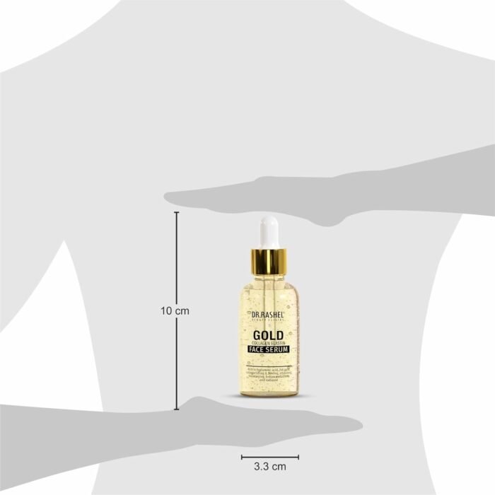 Dr.Rashel Gold Face Serum for Moisturizing & Glowing Skin | Fighting against Aging, Sun Damage, Dark Spots | 30ml - Image 7