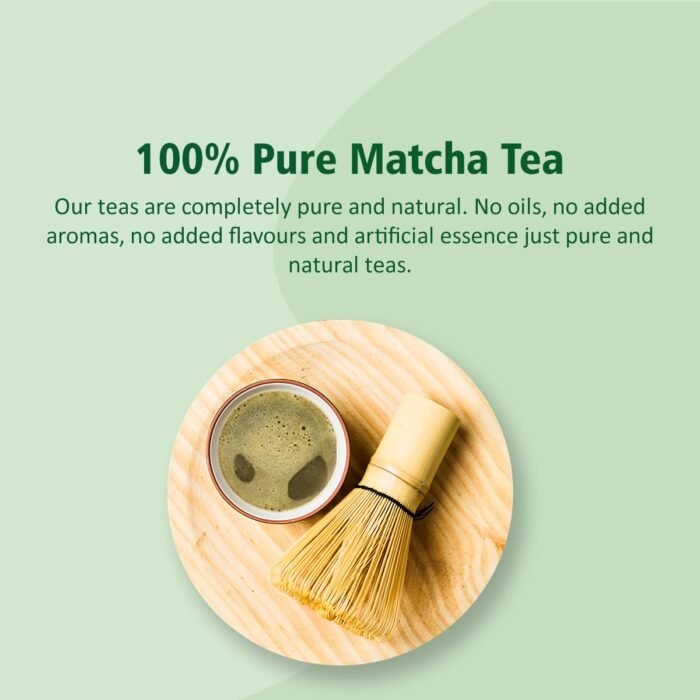 Golden Tips Japanese Mint Matcha Green Tea Powder – 100g (100 Servings) Tin Can - Image 4