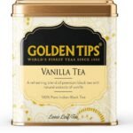 Golden Tips Vanilla Flavour Loose Leaves Black Tea Tin Can (100 Gram, 50 cups)