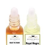 Menjewell Floral Raat Ki Rani & Mogra Liquid Attar Combo For Men & Women (Pack Of 2) 5Ml - Image 3