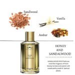 Menjewell Honey Sandalwood Eau De Perfume for Mens | Long-Lasting Fragrance Scent | Unisex Aromatic Spray Ideal for Daily Use, Date Night, Gifting Purpose, and Special Occasions, (100 ml) - Image 3