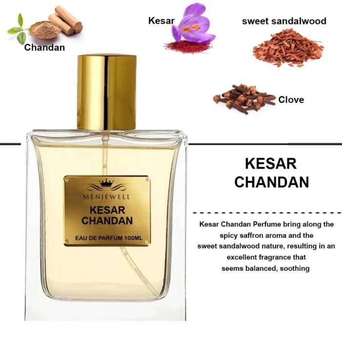 Menjewell Kesar Chandan Perfume for Men & Women,100ml - Image 3