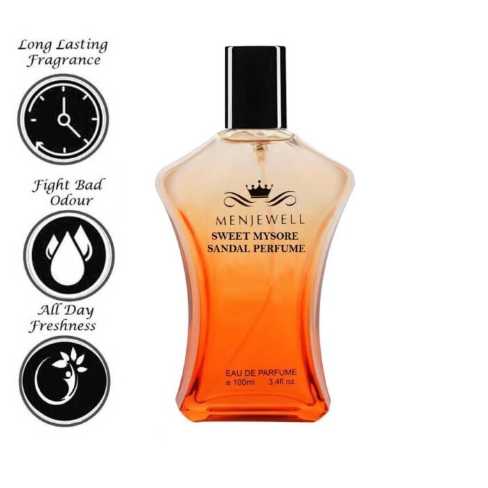Menjewell MYSORE SANDAL PERFUME EAU DE PARFUM with Aqua,Sandalwood and Wood|Premium,Long Lasting Woody Fragrance For Men and Women,100ml - Image 4