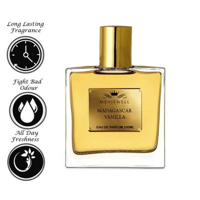 Menjewell Madagascar Vanilla Eau De Perfume for Mens | Long-Lasting Fragrance Scent | Unisex Aromatic Spray Ideal for Daily Use, Date Night, Gifting Purpose, and Special Occasions, (100 ml) - Image 4