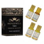 Menjewell Royal Mogra, Raat Ki Rani, Rajnigandha & Champa Perfume Floral Attar, 6 Ml (Pack Of 4) - Image 5