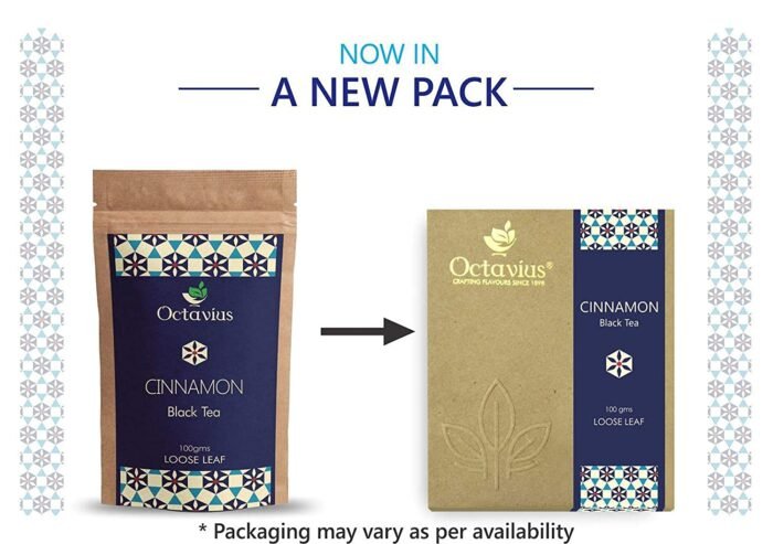 Octavius Cinnamon Loose Leaf Black Tea - 100 Gms (Pack of 2) - Image 3
