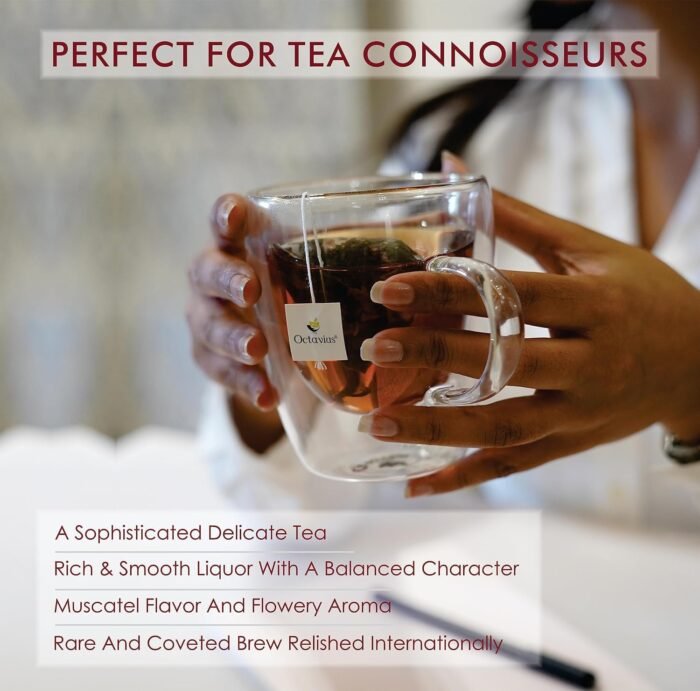 Octavius Classic Darjeeling Black Tea -50 Tea Bags Pure Authentic Darjeeling Tea - Image 5