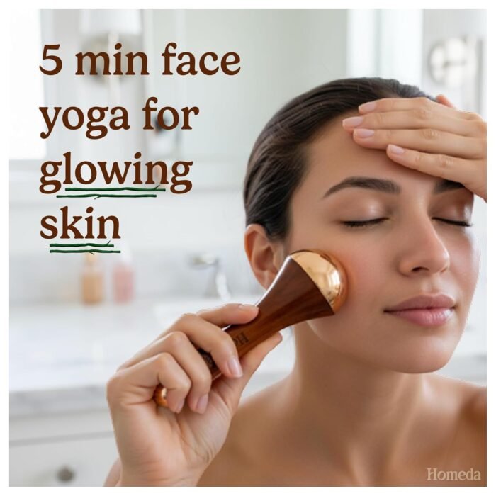 Homeda Kansa Wand for Foot Massage, Kansa Vati Foot Massager with Teak Wooden Handle, Kasa, Kasya Vati, Kansya Wati, Kashyachi Swakansa Vati for Body Wellness, Detox (Both Side Bronze Cap - 13cm) - Image 2