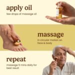 Homeda Kansa Wand for Foot Massage, Kansa Vati Foot Massager with Teak Wooden Handle, Kasa, Kasya Vati, Kansya Wati, Kashyachi Swakansa Vati for Body Wellness, Detox (Both Side Bronze Cap - 13cm) - Image 4