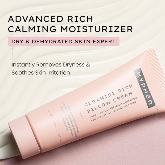 Hyphen 10% Heartleaf Extract & 7% Ceramides-NMF Face Cream Moisturizer | Rich Pillow Cream For Hydration, Deep Nourishment & Barrier Repair | For Dry Skin, Normal Skin & Sensitive Skin- 50ml - Image 2