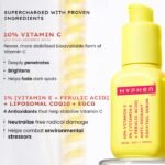 Hyphen 10% Vitamin C, 1% Vitamin E & Ferulic Acid Serum| Clinically Tested to Brighten, Treat Dark Spots & Pigmentation | 12Hr Slow Release Formula| Non-Irritating, Suitable for Sensitive Skin – 20ml - Image 2
