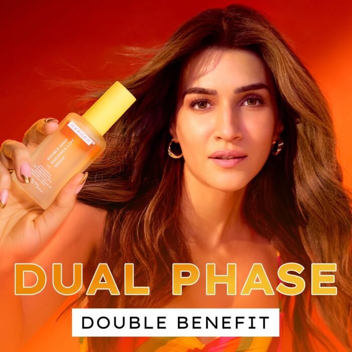 Hyphen 18% Brightening + 20% Collagen Face Serum | Double Shot Serum with 11% Mandarin 5% Niacinamide 2% PGA & Bakuchiol | Winter Skincare | Brightening, Hydrating & Collagen Boost for Dry Skin - 50ml - Image 2