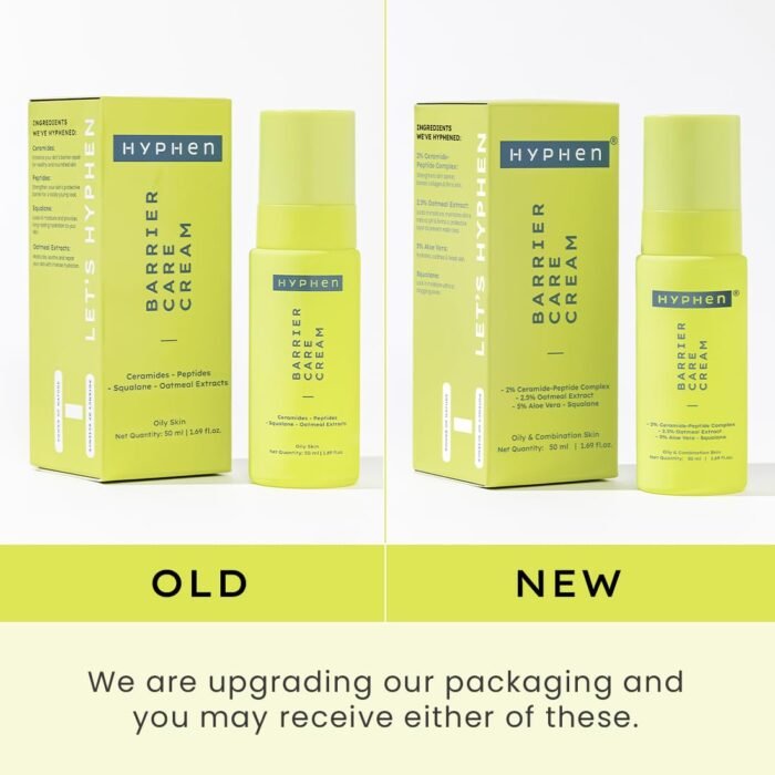 Hyphen 2% Ceramide-Peptide Complex Barrier Repair Face Moisturizer- Oily Skin | Lightweight Gel Cream, Oil-Free Hydration- Dull, Dehydrated Skin | Non-Comedogenic Non-Sticky Cream for Women, Men -50ml - Image 3