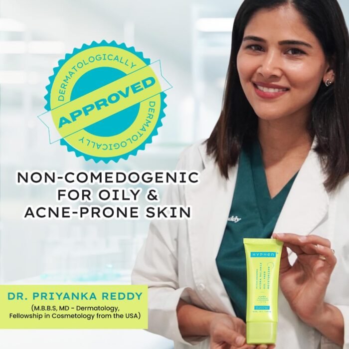 Hyphen 2% Cica Exosomes Oil-Free Moisturizer | Winter Skincare | 10X Deeper Hydration | Lightweight Water Gel with 5% Niacinamide | Controls Oil, Non-Comedogenic | Acne-Prone, Dry & Oily Skin - 50ml - Image 2