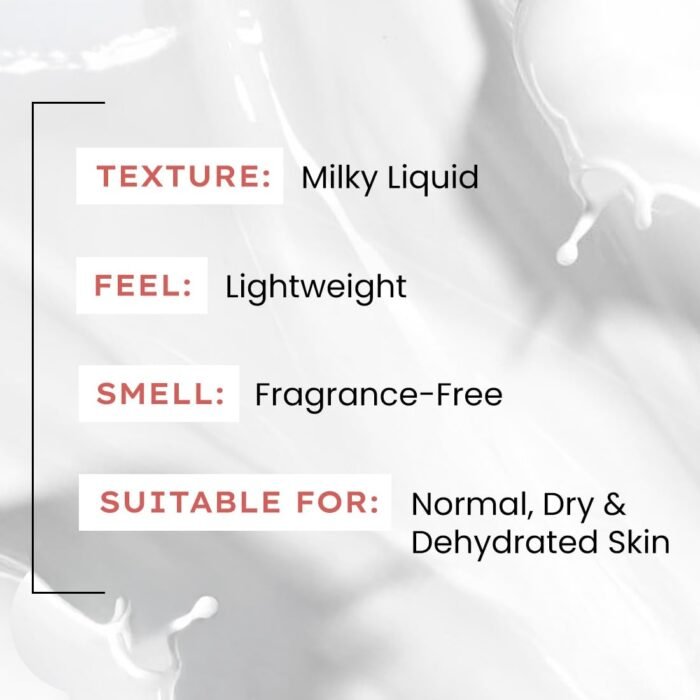 Hyphen 7% Ceramides-NMF Milky Face Toner Essence | 5% Glass Skin Blend of Rice Water, Oatmeal & Snow Mushroom Extracts |Hydrates & Nourishes| Alcohol Free Toner| For All Skin Types - 100ml - Image 7
