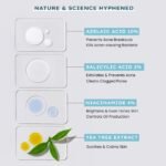 Hyphen Anti Acne 10% Azelaic Acid 2% Salicylic Acid Face Serum | 4% Niacinamide -Reduce Acne Marks, Fight Pimples | Tea Tree Extract -Soothes | Daily Serum for Women, Men | Oily, Acne Prone Skin -30ml - Image 3