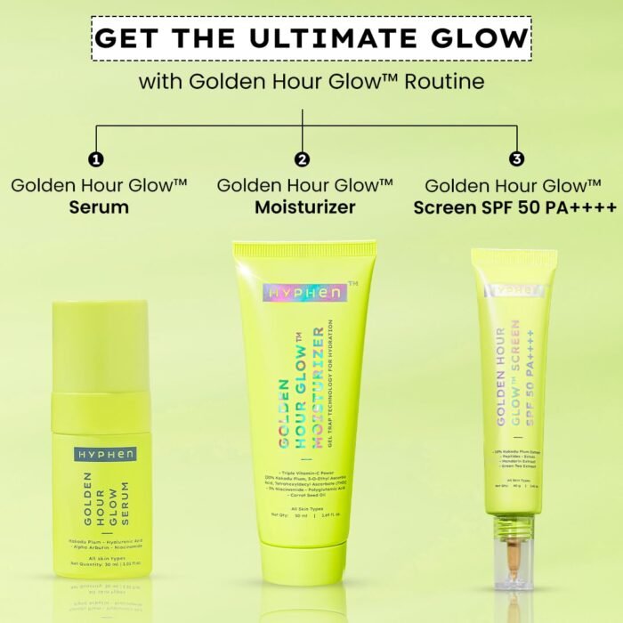 Hyphen Brightening Face Moisturizer with THD- 20% Kakadu Plum, Highly Stable Vitamin C| 3% Niacinamide- Dark Spots & Pigmentation | Lightweight Gel Cream Moisturizer for Dry, Oily, All Skin Type -50ml - Image 8