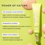 Hyphen Golden Hour Glow Sunscreen Spf 50 Pa++++ Dewy Glow & Bright Skin| Vitamin C Rich-10% Kakadu Plum & Peptides| Winter Sunscreen Moisturizer for Women & Men|Lightweight & Non Greasy, Uv & Blue Light Protection|Dry & All Skin Types - 40G - Image 5