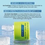 Hyphen Ice Dunk Instant Cooling Face Mask with 31% Skin Cooling Actives | 3% Caffeine - Instant Depuff, Tightening & Pore Reduction | Winter Face Care Routine | Collagen Boost Cryo Therapy Face Pack For Glowing Skin - 50 gm - Image 3