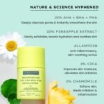 Hyphen Resurfacing 10% AHA BHA PHA Exfoliator | Instant Exfoliation with 20% Pineapple Extract | Leave-on Serum | Smoothens Texture, Unclogs Pores, Non-irritating | Facial Serum for Men & Women - 50ml - Image 4