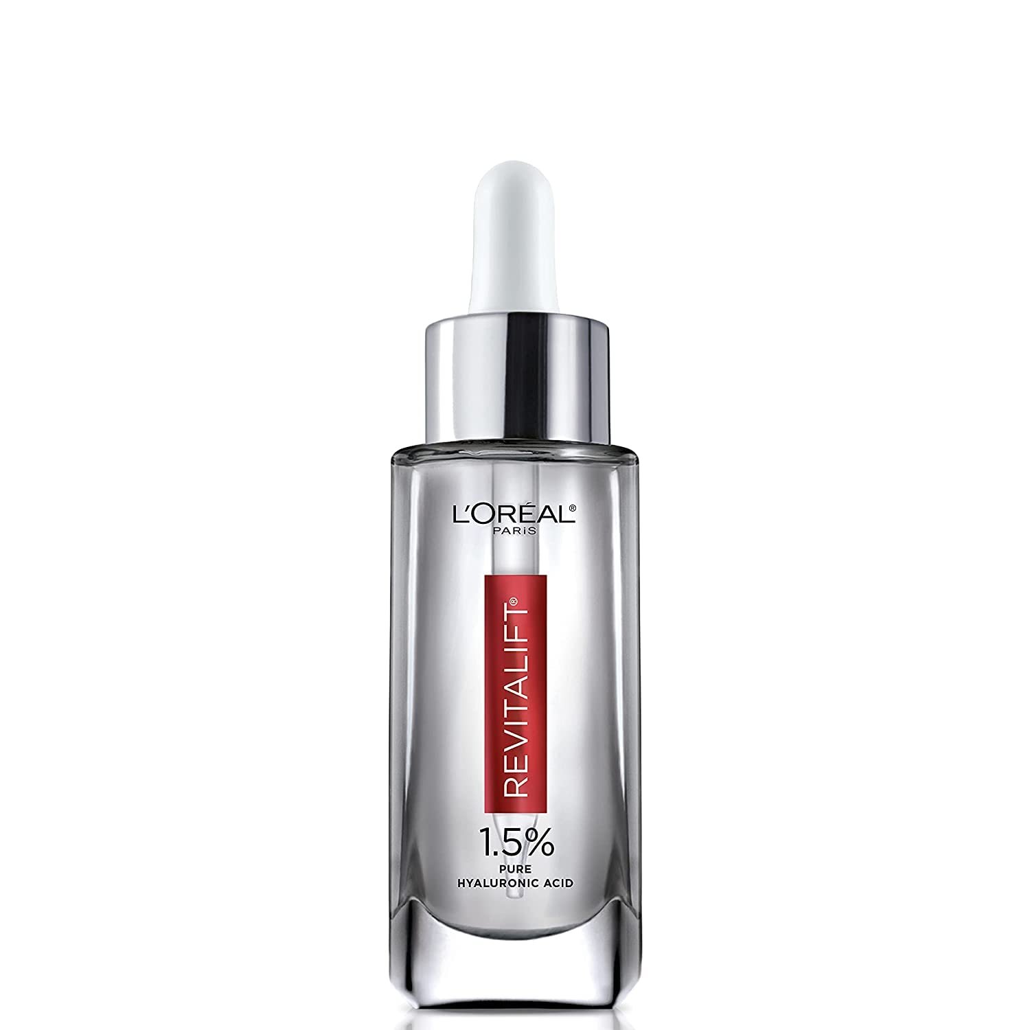 L'Oreal Paris 1.5% Pure Hyaluronic Acid Serum 15ml 1 L'Oreal Paris 1.5% Pure Hyaluronic Acid Serum for Face from Revitalift Derm Intensives for Dewy Looking Skin, Anti Aging Serum, 15ml (From Philippines) - Image 1