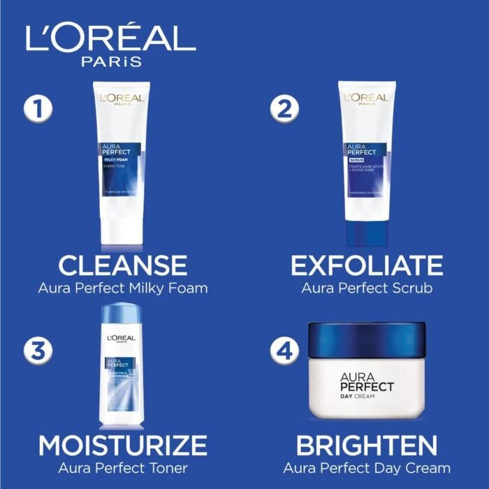 L'Oréal Paris Aura Perfect Night Cream, Vitamin C and E with Tourmaline, Brightening and Moisturising, 50ml - Image 4