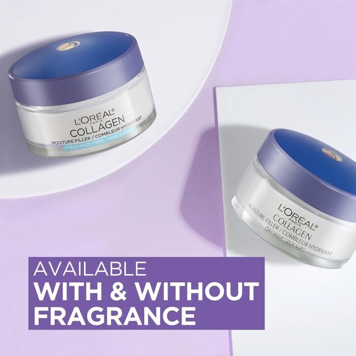 L'Oreal Paris Collagen Moisturizer Filler Fragrance-Free Day and Night Cream, 1.7 oz - Image 4