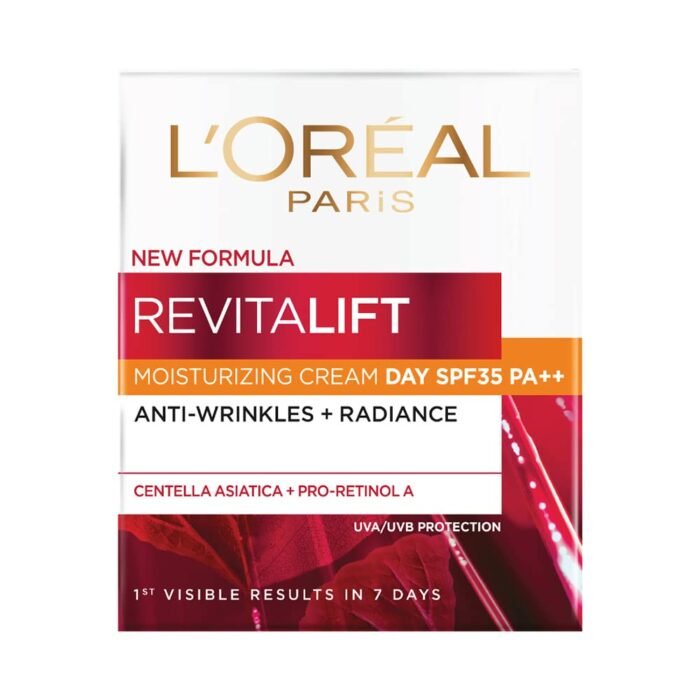 L'Oréal Paris Day Cream, SPF 35 Pa++, Anti-Wrinkle and Radiance, Boosts Skin Elasticity, With Centella Asiatica,Revitalift, 50ml Visit the L'Oreal Paris Store - Image 2