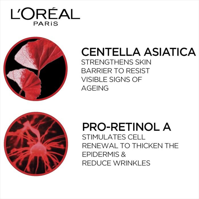 L'Oréal Paris Day Cream, SPF 35 Pa++, Anti-Wrinkle and Radiance, Boosts Skin Elasticity, With Centella Asiatica,Revitalift, 50ml Visit the L'Oreal Paris Store - Image 4
