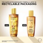 L'Oreal Paris Extraordinary Oil Hair Serum Powered by Floral Oils | For All Hair Types, Makes hair frizz-free, stronger, shiny and provides UV and Heat Protection, Lightweight Formula| 30ml - Image 2