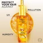 L'Oreal Paris Extraordinary Oil Hair Serum Powered by Floral Oils | For All Hair Types, Makes hair frizz-free, stronger, shiny and provides UV and Heat Protection, Lightweight Formula| 30ml - Image 5