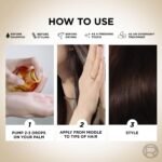 L'Oreal Paris Extraordinary Oil Hair Serum Powered by Floral Oils for All Hair Types, Volume- 100 ml, Makes hair frizz-free, stronger, shiny and provides UV and Heat Protection, Lightweight Formula - Image 9