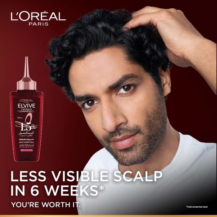 L'Oréal Paris Fall Resist Anti Hair Fall Serum with 1.5% Aminexil, Caffeine & Arginine for lesser visible scalp & hair fall, 102ml - Image 8