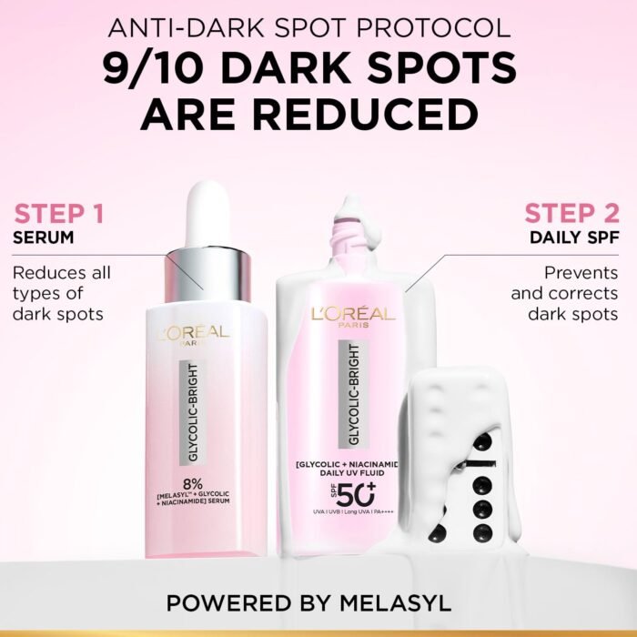 L'Oréal Paris Glycolic Bright UV Fluid SPF 50+ PA++++, 50ml - Image 6