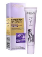 L’Oréal Paris Hyaluron Specialist Replumping Eye Cream with Hyaluronic Acid – Deep Hydration, Anti-Aging, Wrinkle Smoothing & Firming Care for All Skin Types
