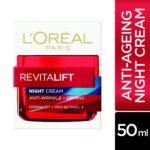 L'Oréal Paris Revitalift Night Cream, Hydrating and Boosting, With Dermalift technology + Pro-Retinol A, 50ml - Image 2