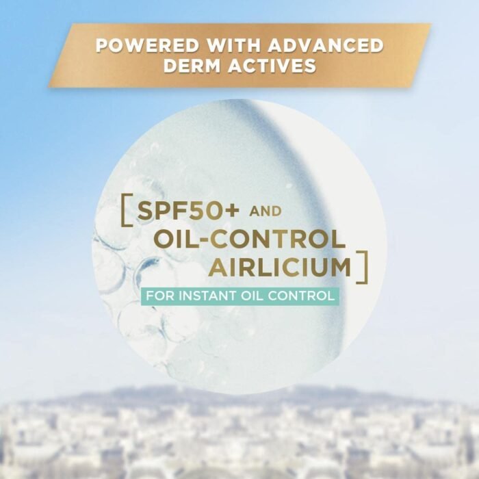 L'Oréal Paris Sunscreen, Lightweight Matte Sunscreen For Oily Skin, UVA & UVB Protection, With SPF 50 PA+++, Matte & Fresh, UV Defender Serum Protector, 50 ml - Image 5