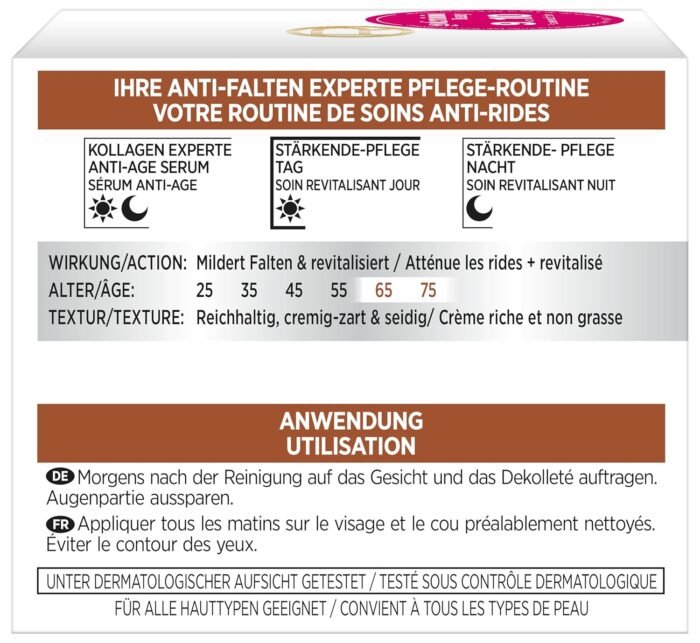 L'Oreal Paris Wrinkle Expert Anti wrinkle Fortifying Day Cream 65+ (50ml) - Image 3